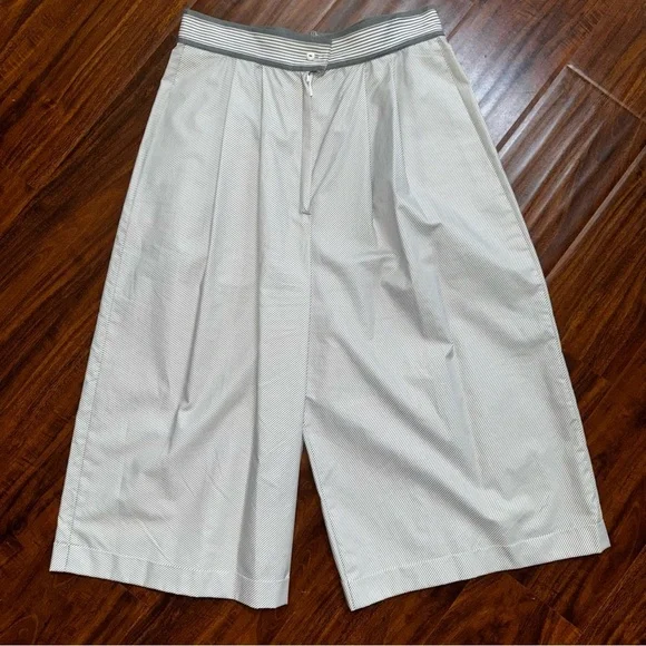 Louis Feraud Vintage Set Shirt Dress with Culottes Shorts Side Slit Size small - Picture 6 of 16